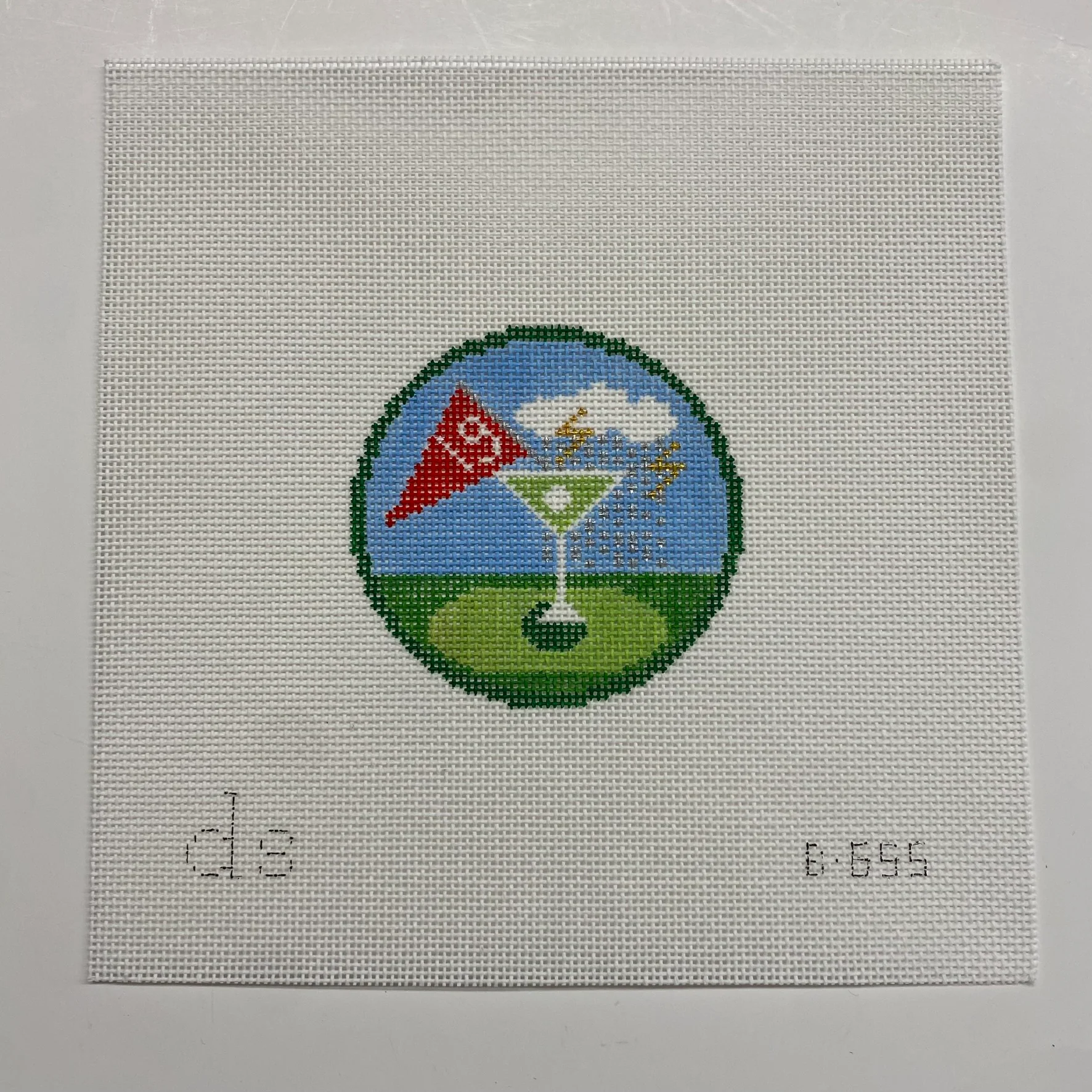 19th Hole Round Canvas