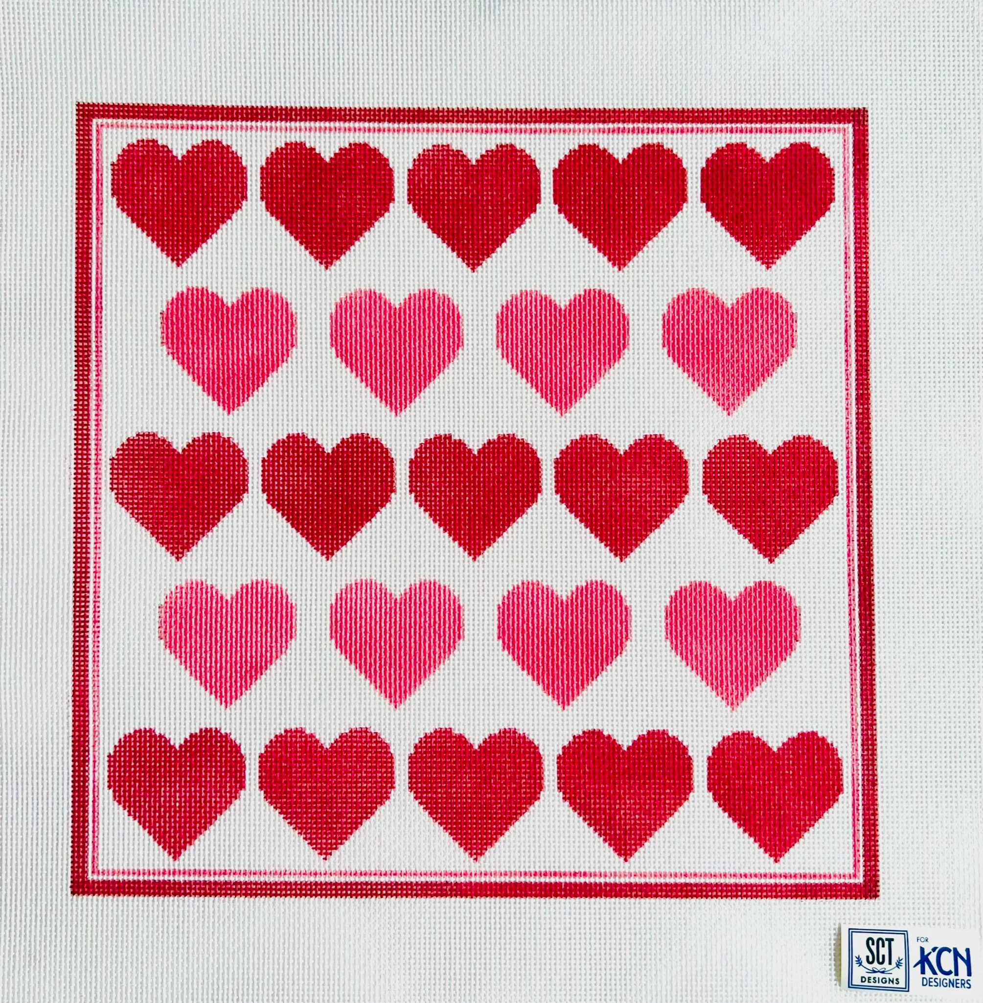 23 Hearts Canvas