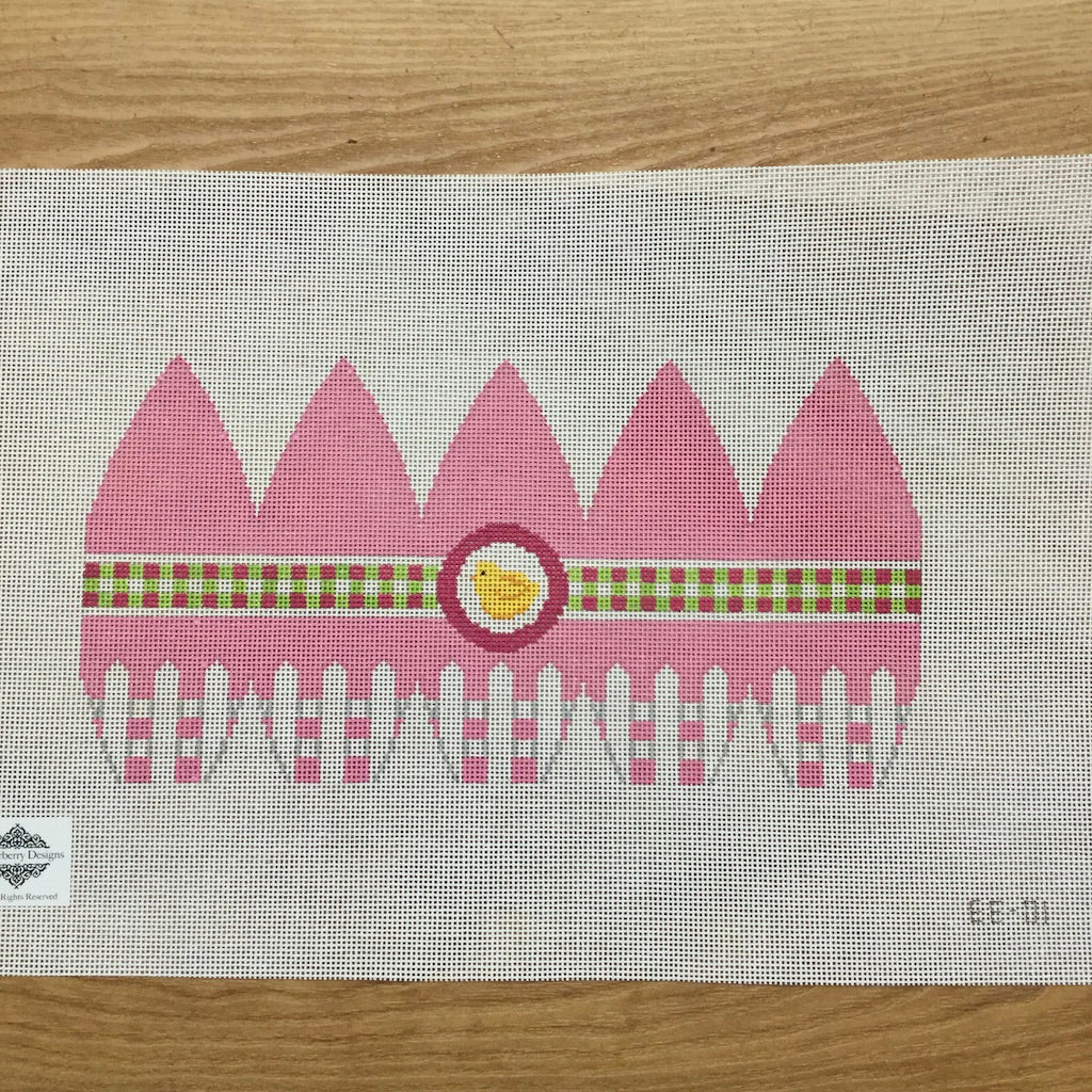 3D Egg with Chick Ribbon Canvas