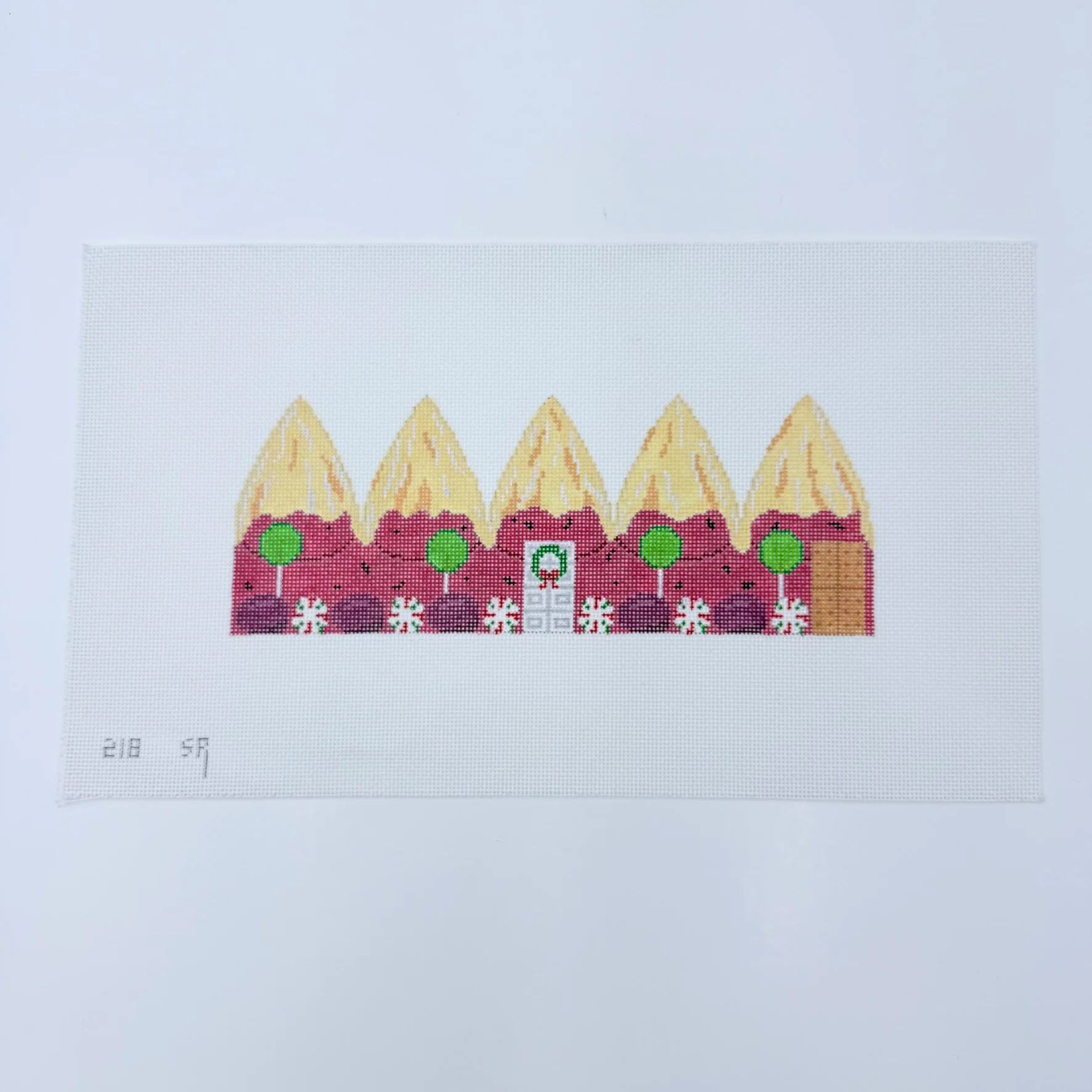 3D Plum Pudding Gingerbread Dome Canvas