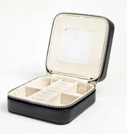 5" Leather Jewelry Box - Image 4