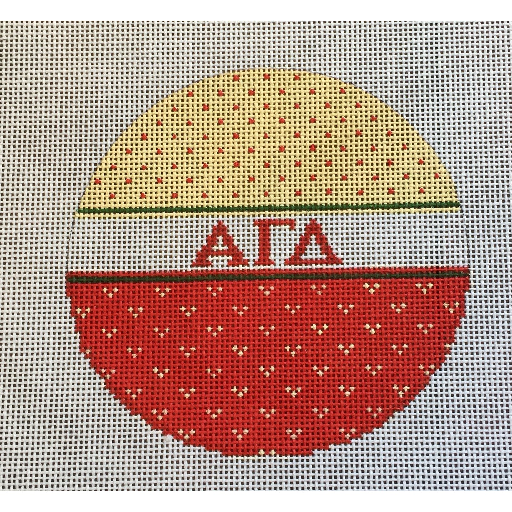 Alpha Gamma Delta Round Canvas