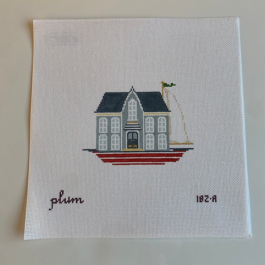 American Gothic House Boat Canvas