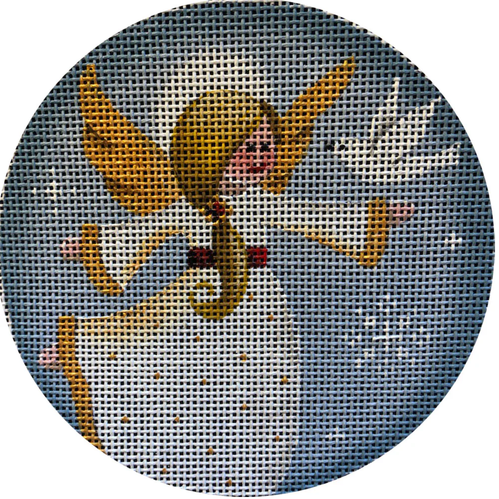Angel Round Canvas