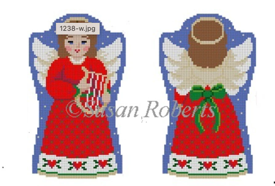 Angel with Lyre Canvas