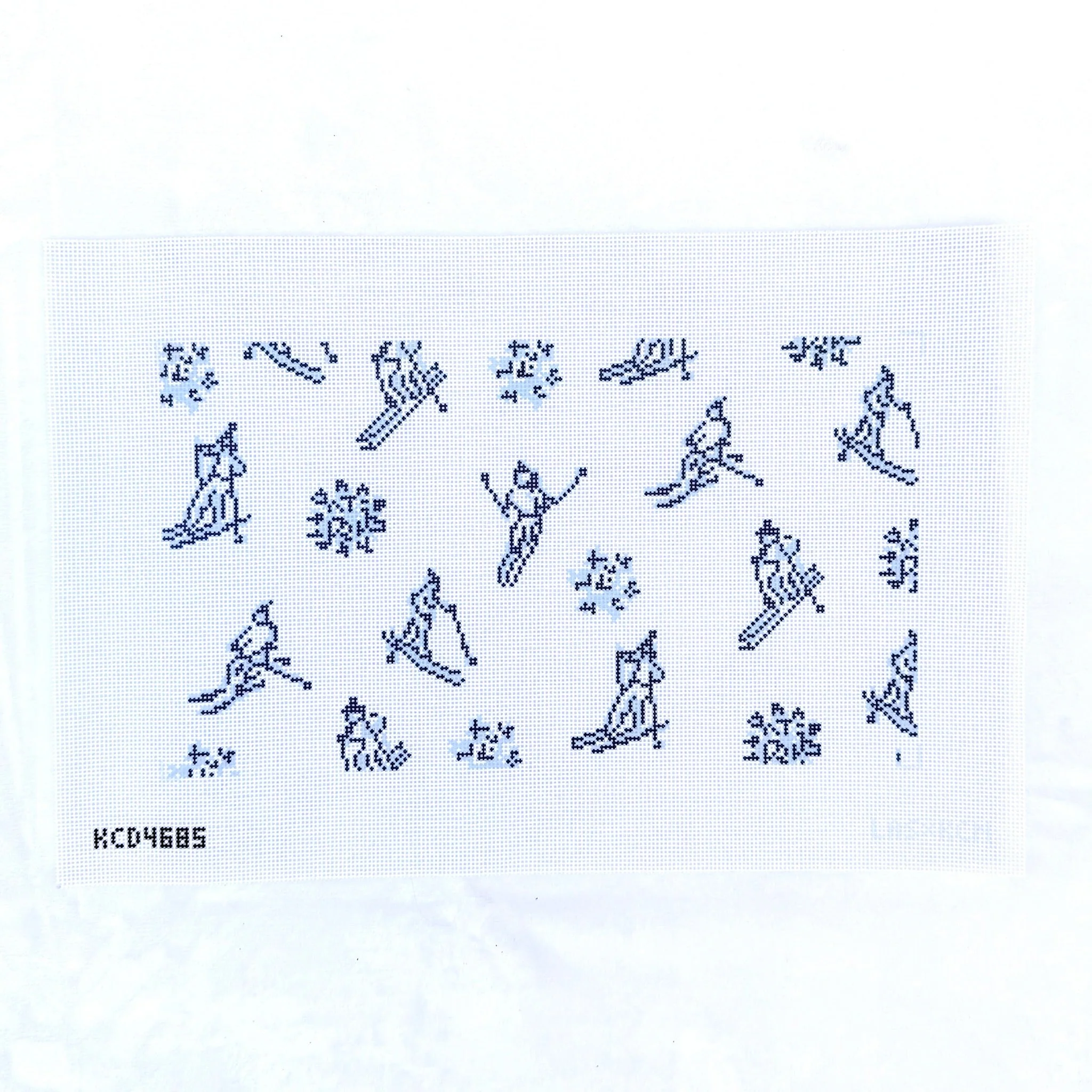 Apres Ski Bolster Pillow Needlepoint Canvas