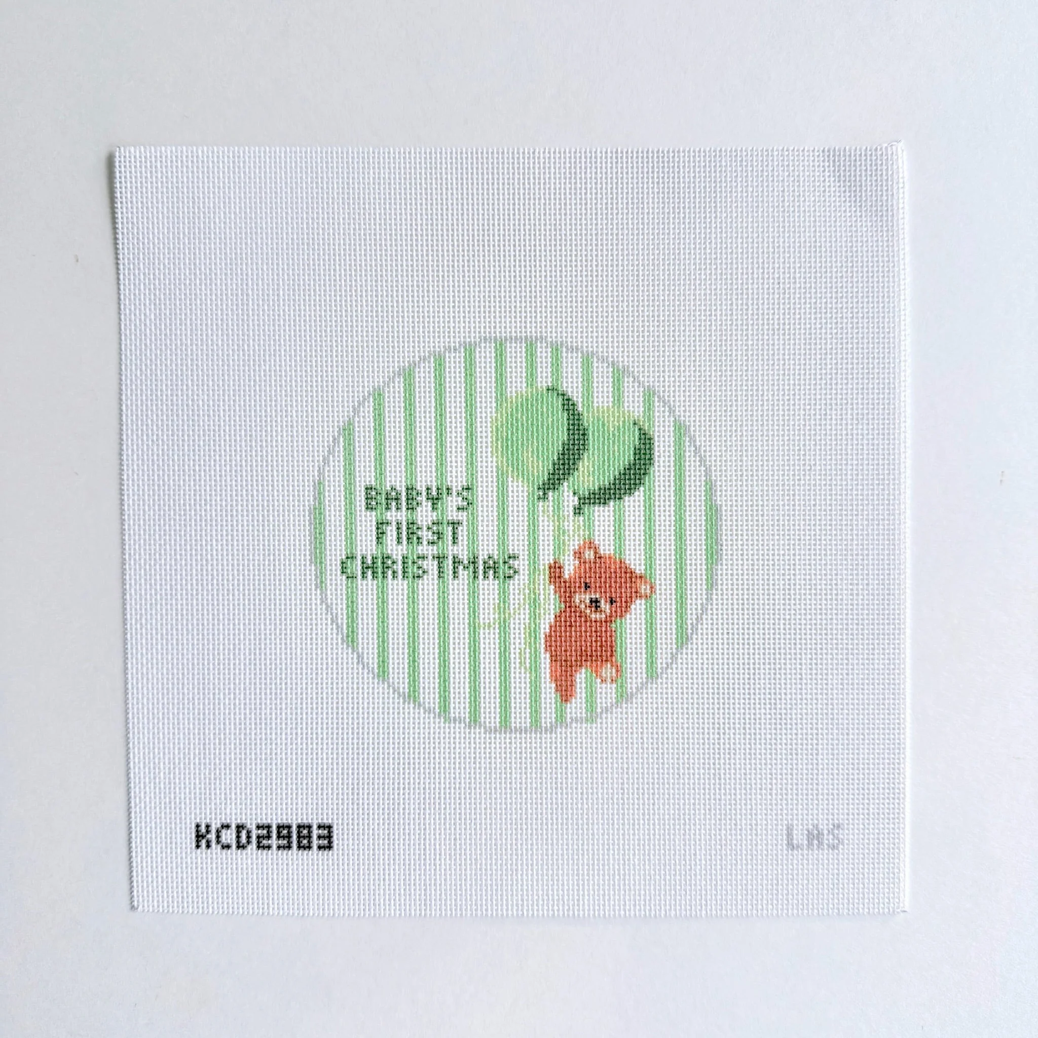 Baby's First Christmas Round Canvas