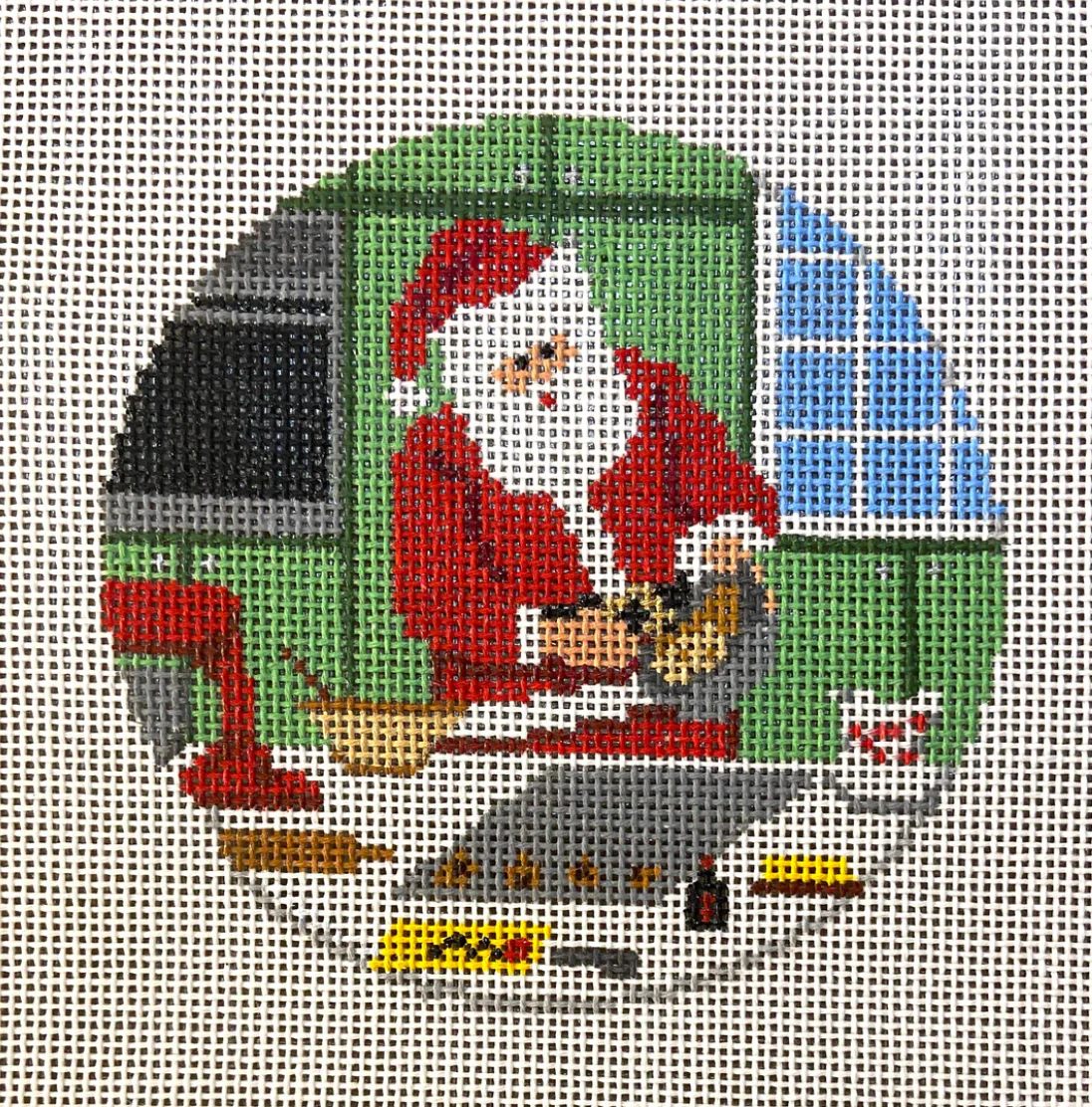 Baking Santa Canvas