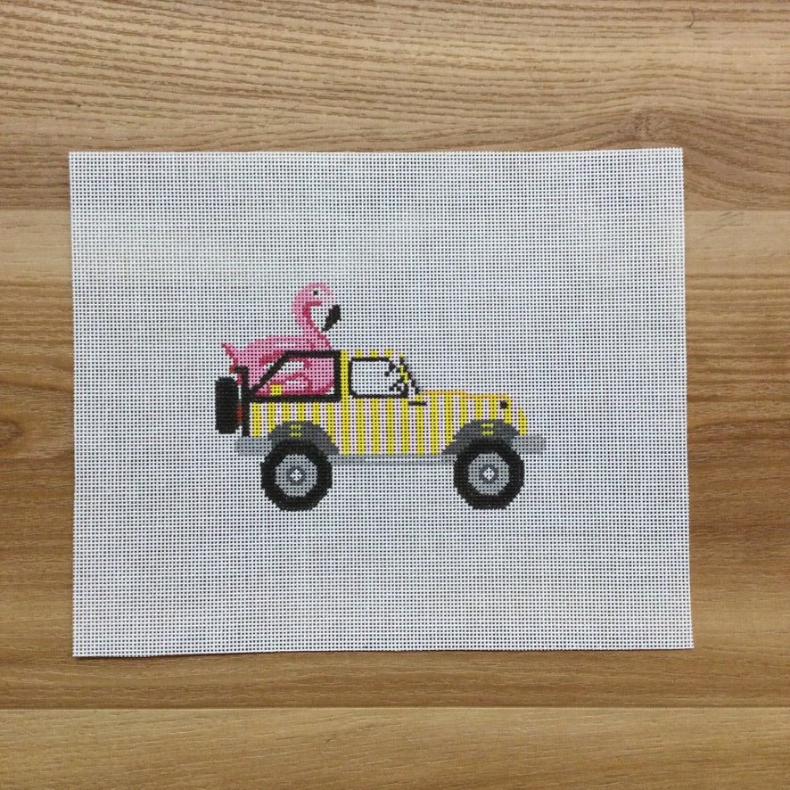Beach Jeep Canvas