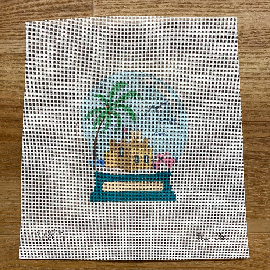 Beach Snow Globe Canvas