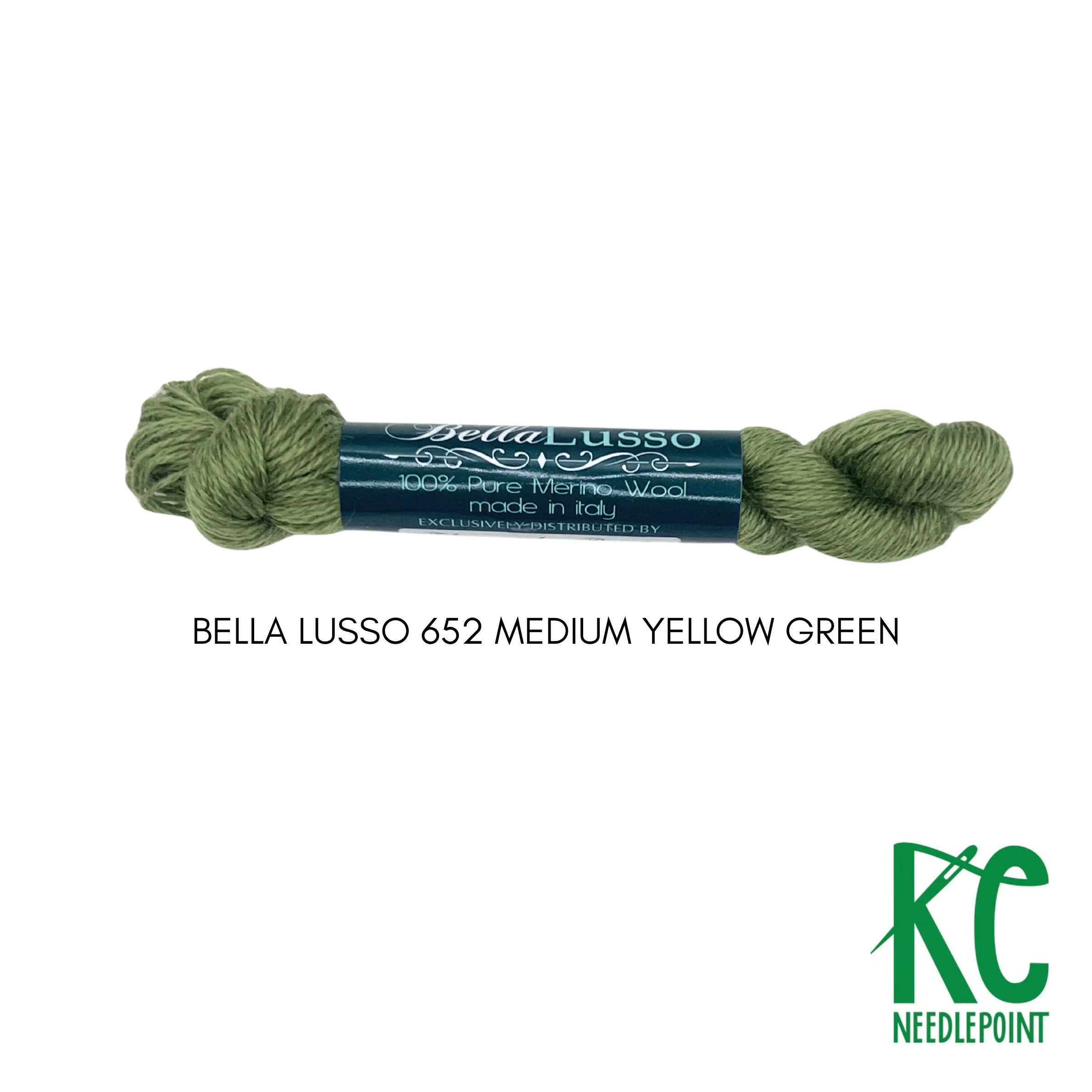 Bella Lusso Merino Wool 652 Medium Yellow Green