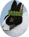 Bess the Bun Egg Needlepoint Canvas