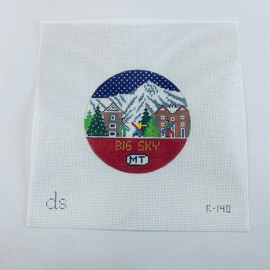 Big Sky Travel Round Canvas
