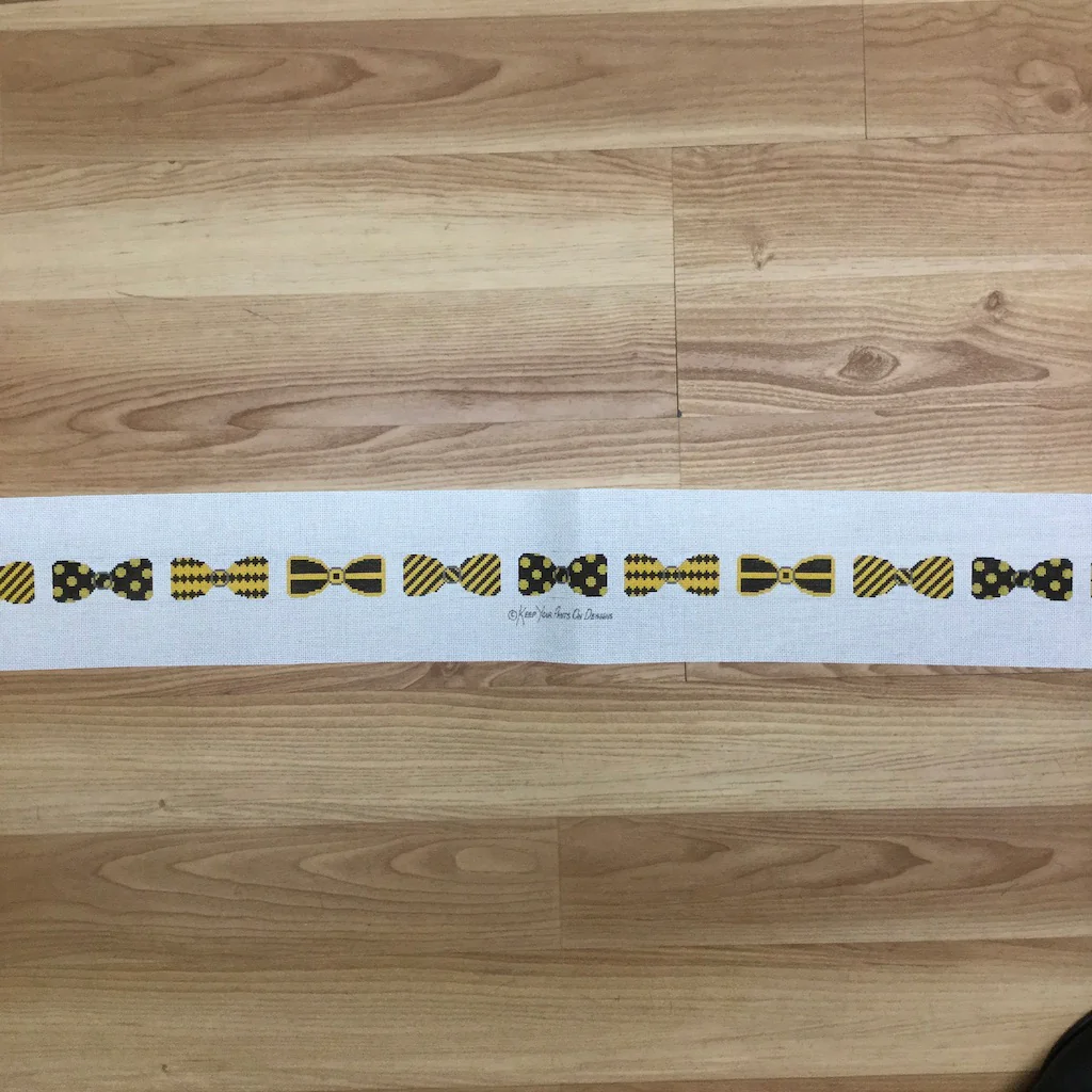 Black and Gold Bow Tie Belt