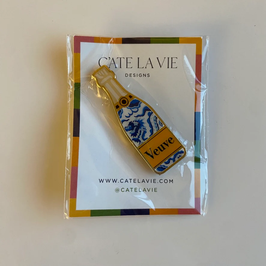 Chinoiserie Champagne Bottle Magnet