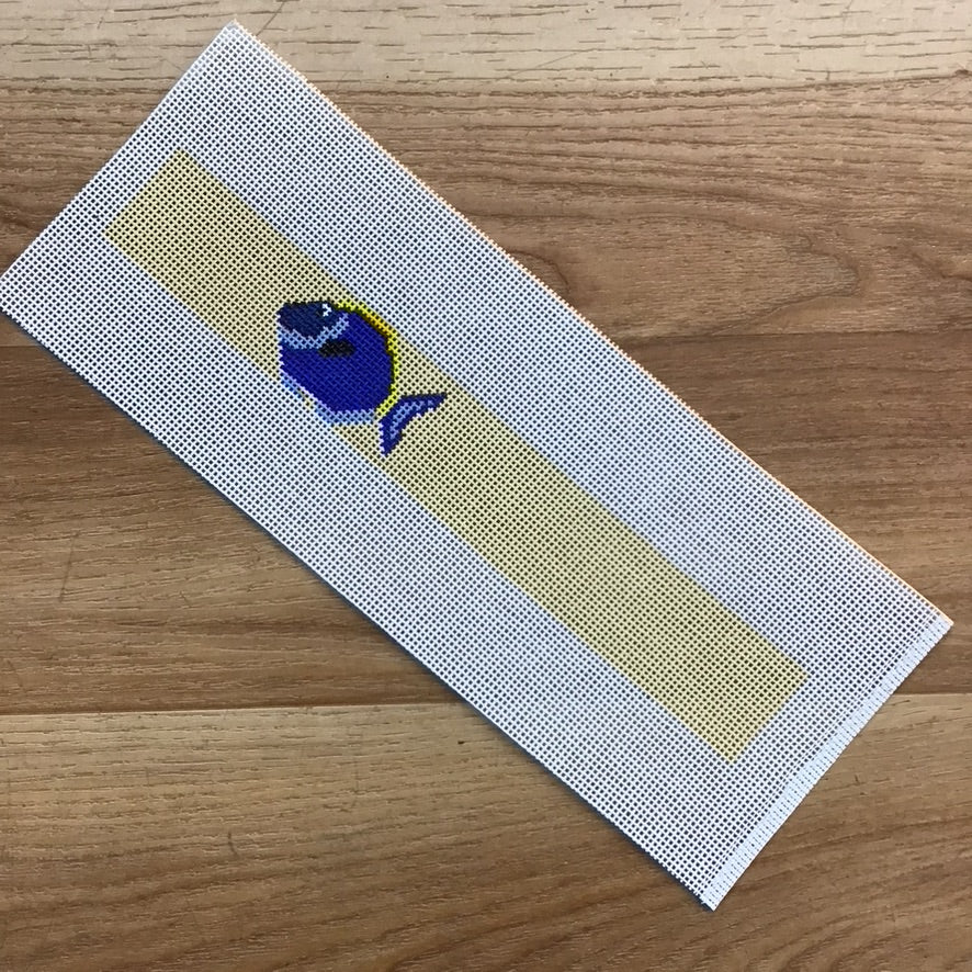 Blue Fish Key Fob Canvas