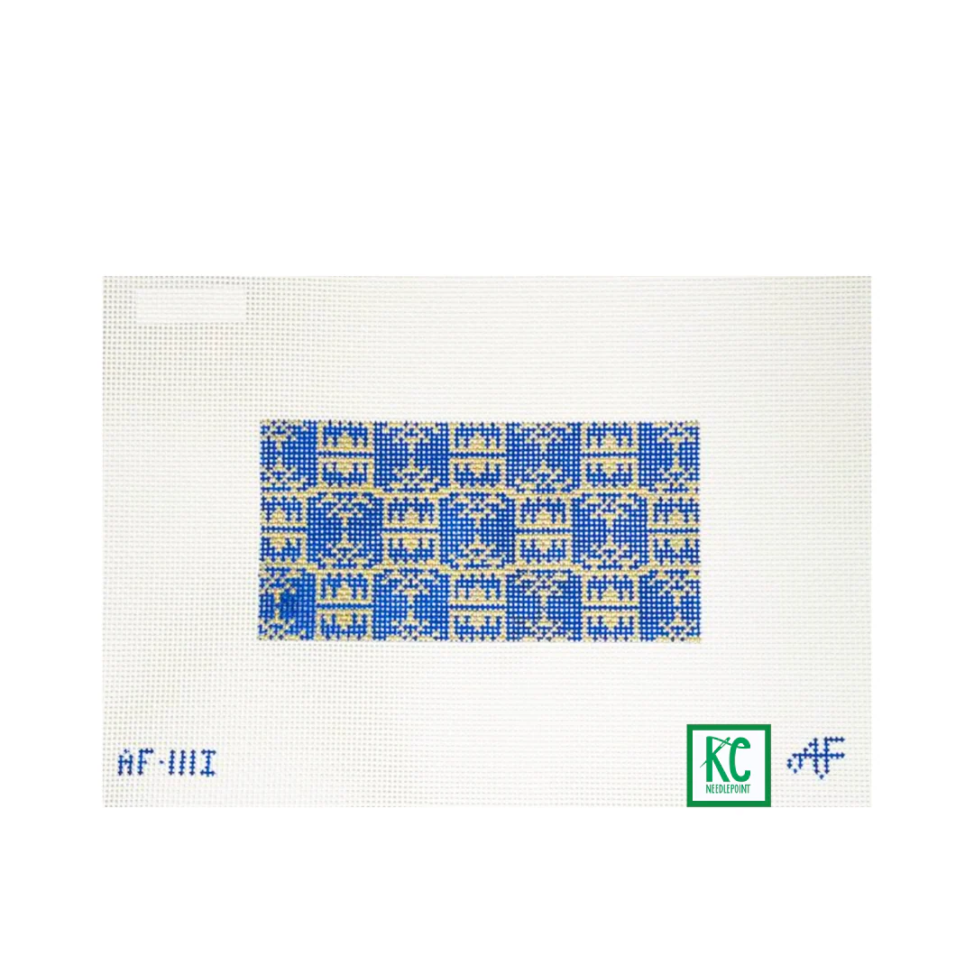Blue/Gold Pagoda Canvas
