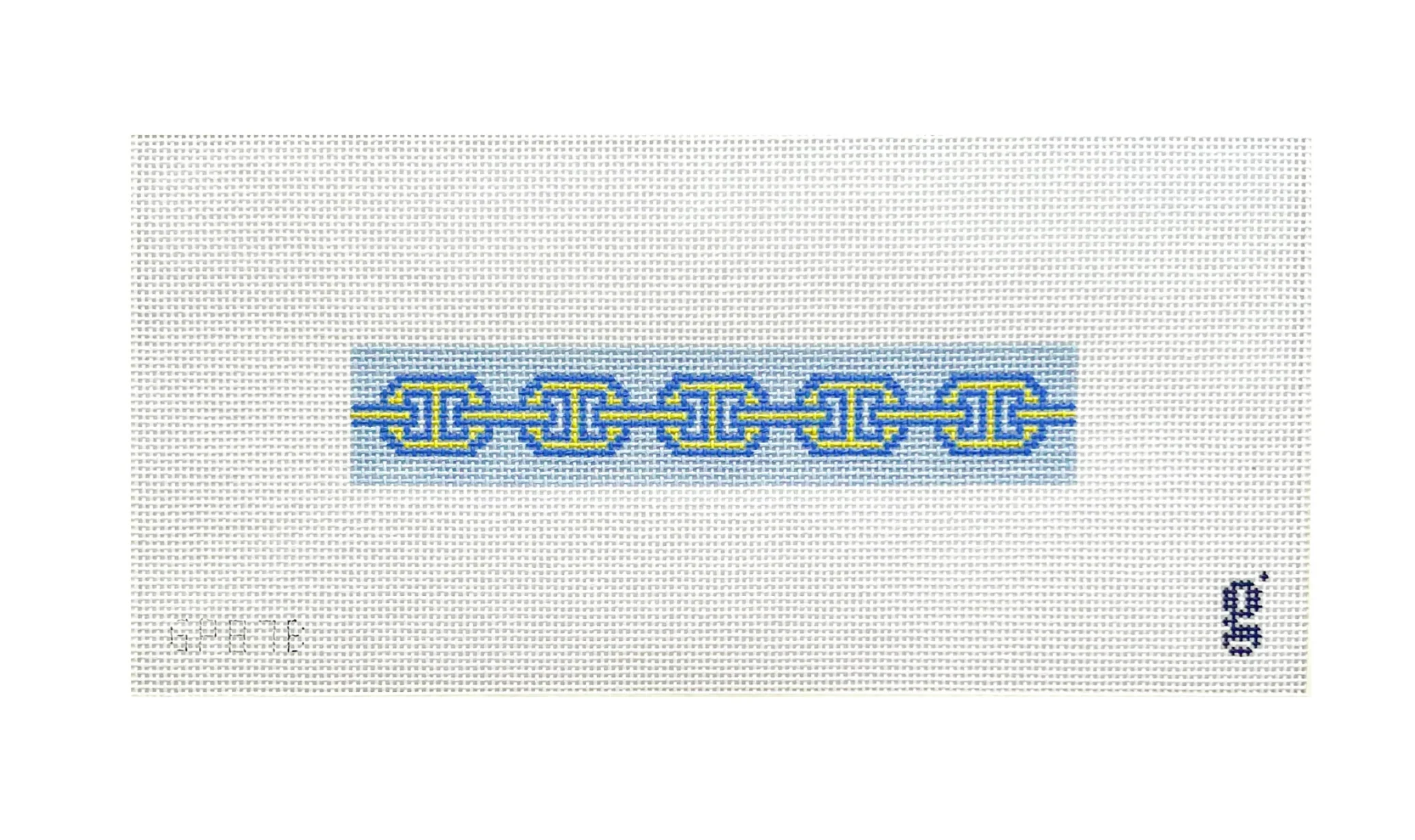 Periwinkle Links Key Fob Canvas