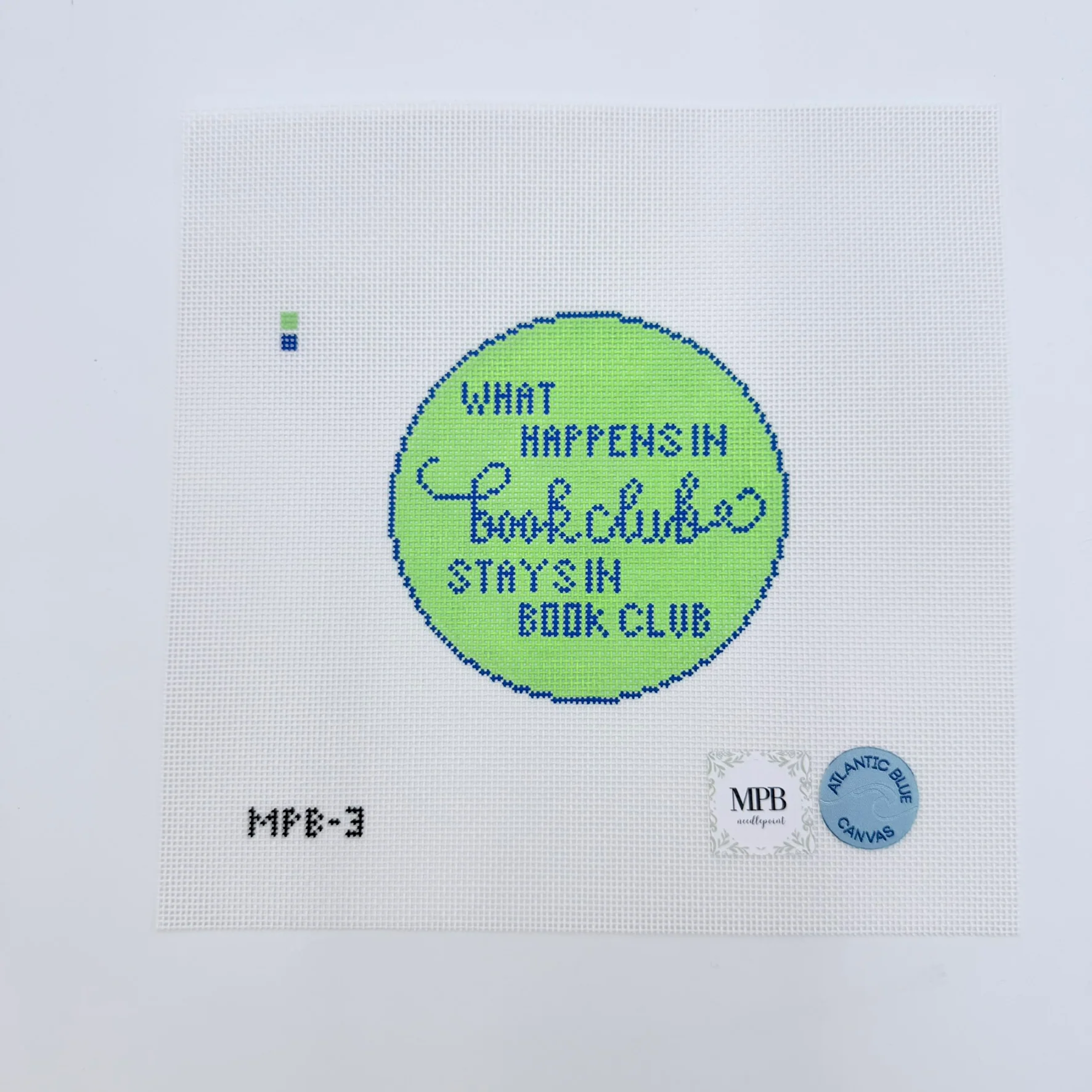 Book Club Round Canvas