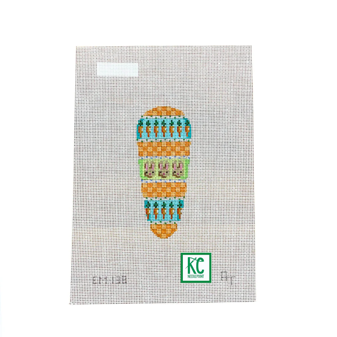 Bunnies and Checks Carrot Canvas