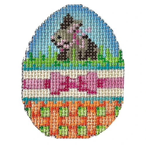 Bunny Bow Mini Egg Canvas