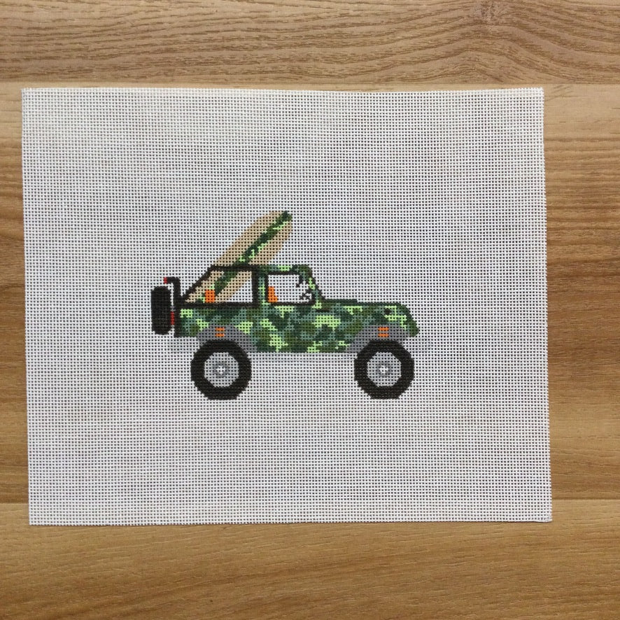 Camo Jeep Canvas