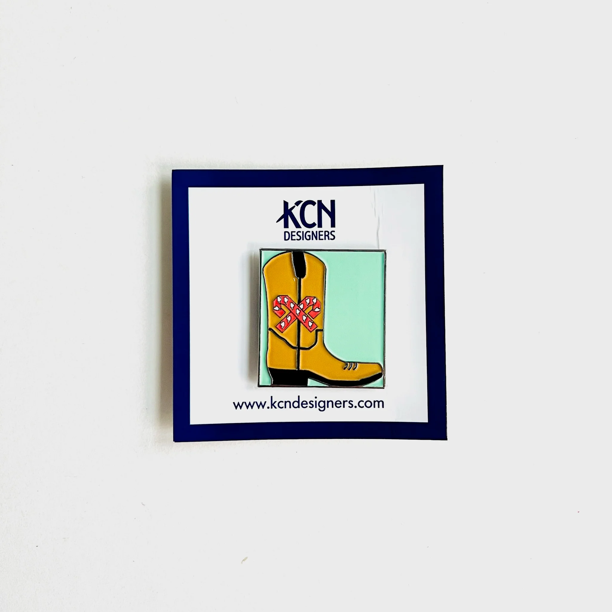 Candy Cane Cowboy Boot Needle Minder
