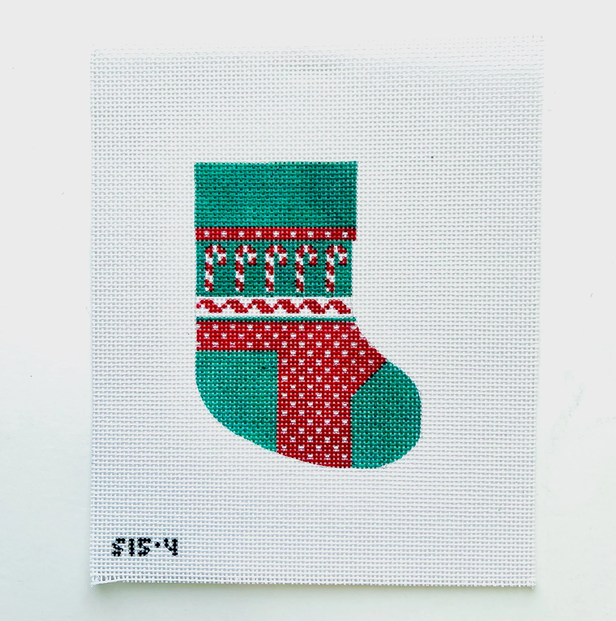 Candy Canes Mini Sock Canvas