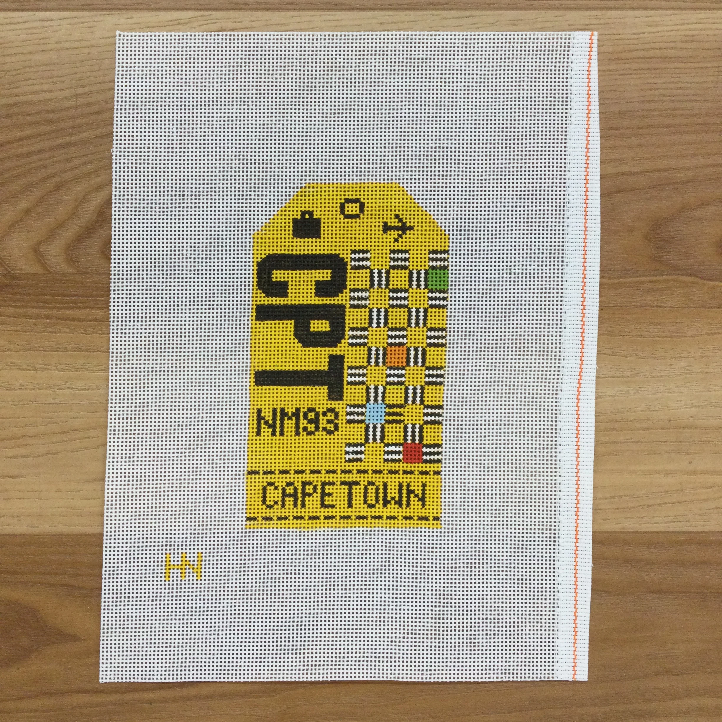 Capetown Vintage Travel Tag Canvas