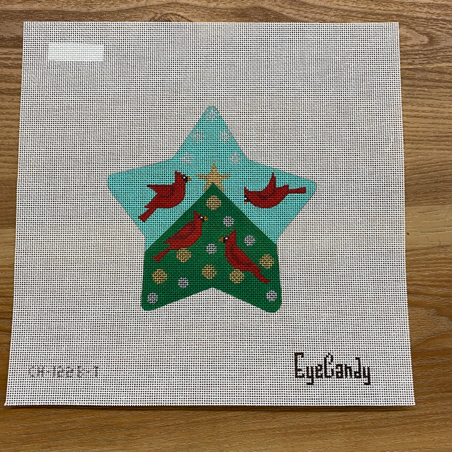 Cardinal Star Canvas