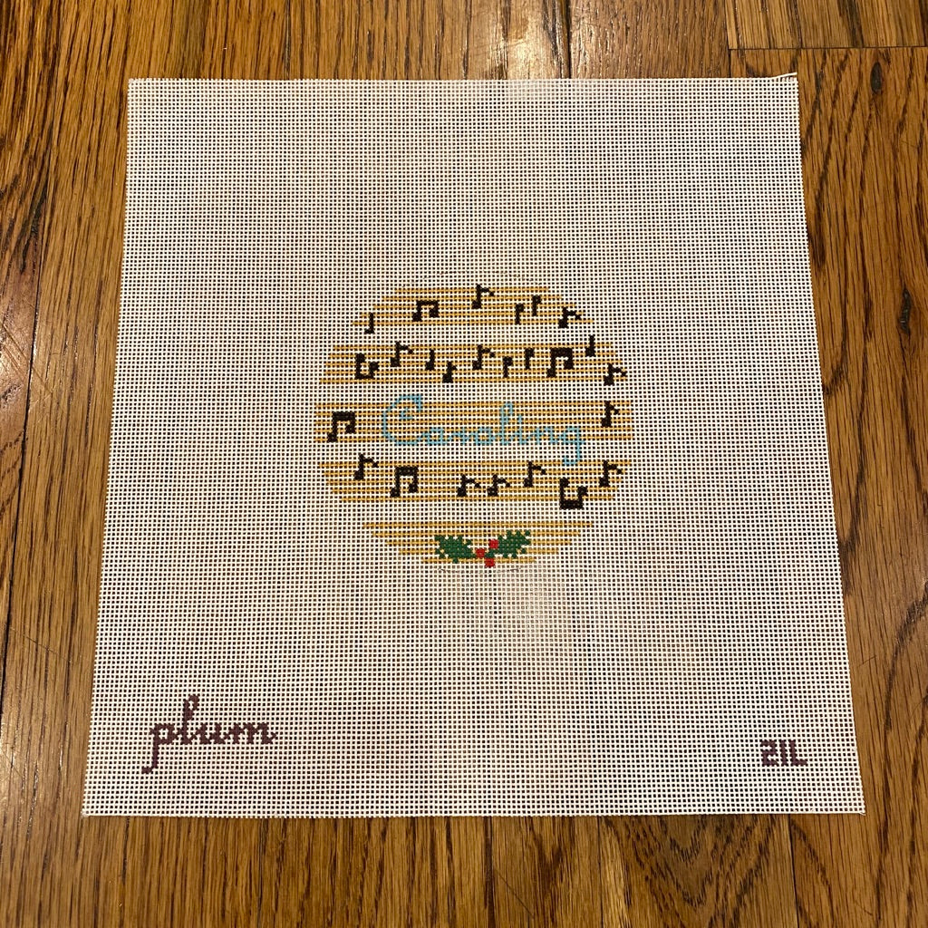 Caroling Round Canvas