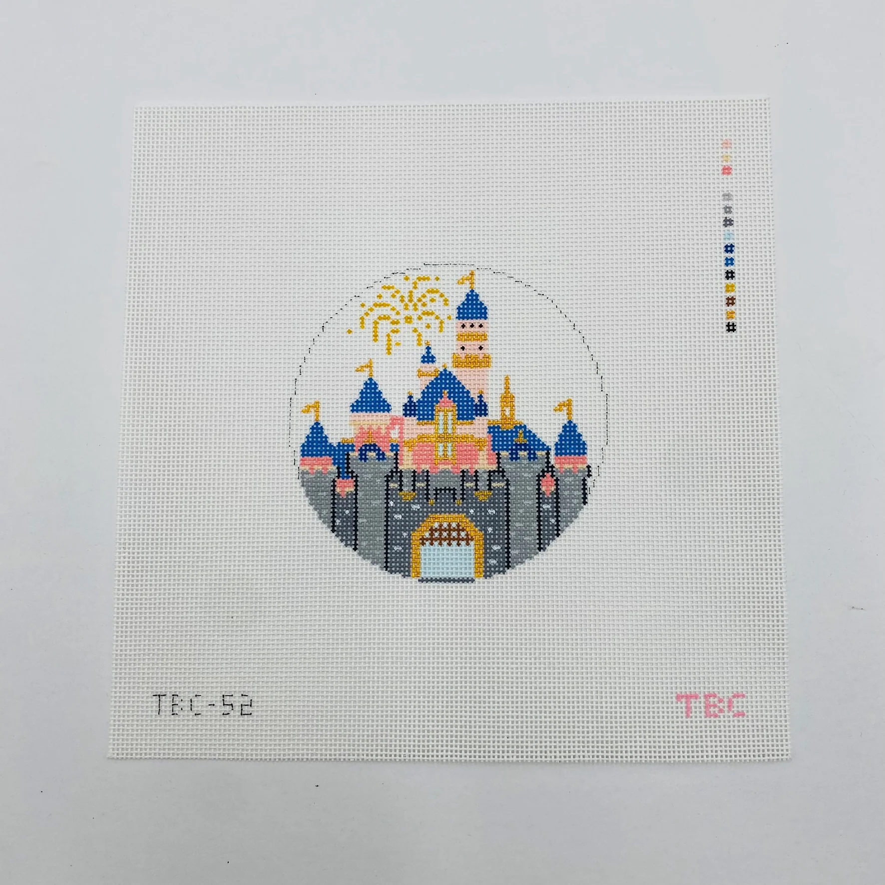 Castle Round Canvas