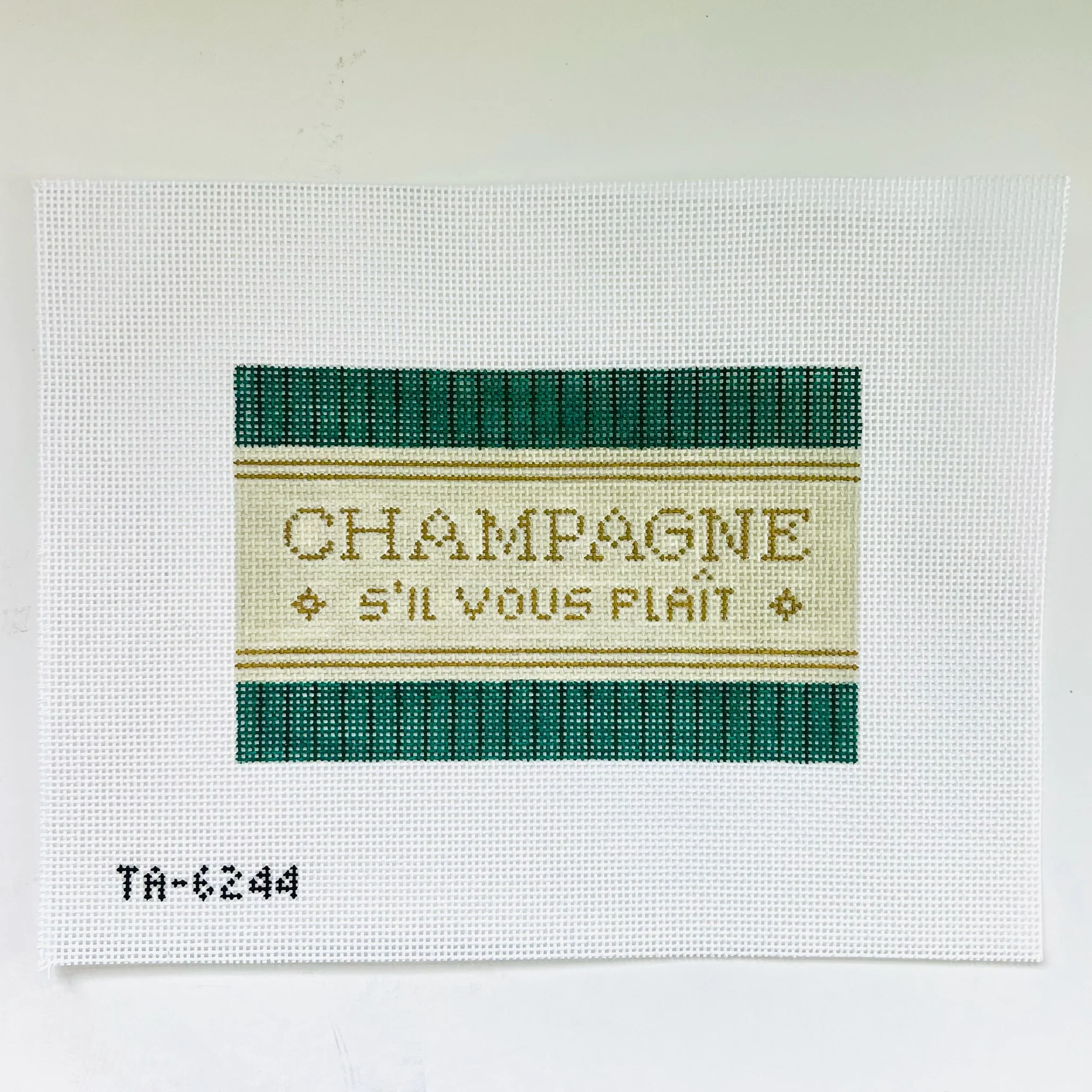 Champagne S'il Vous Plait Acrylic Purse Insert Canvas