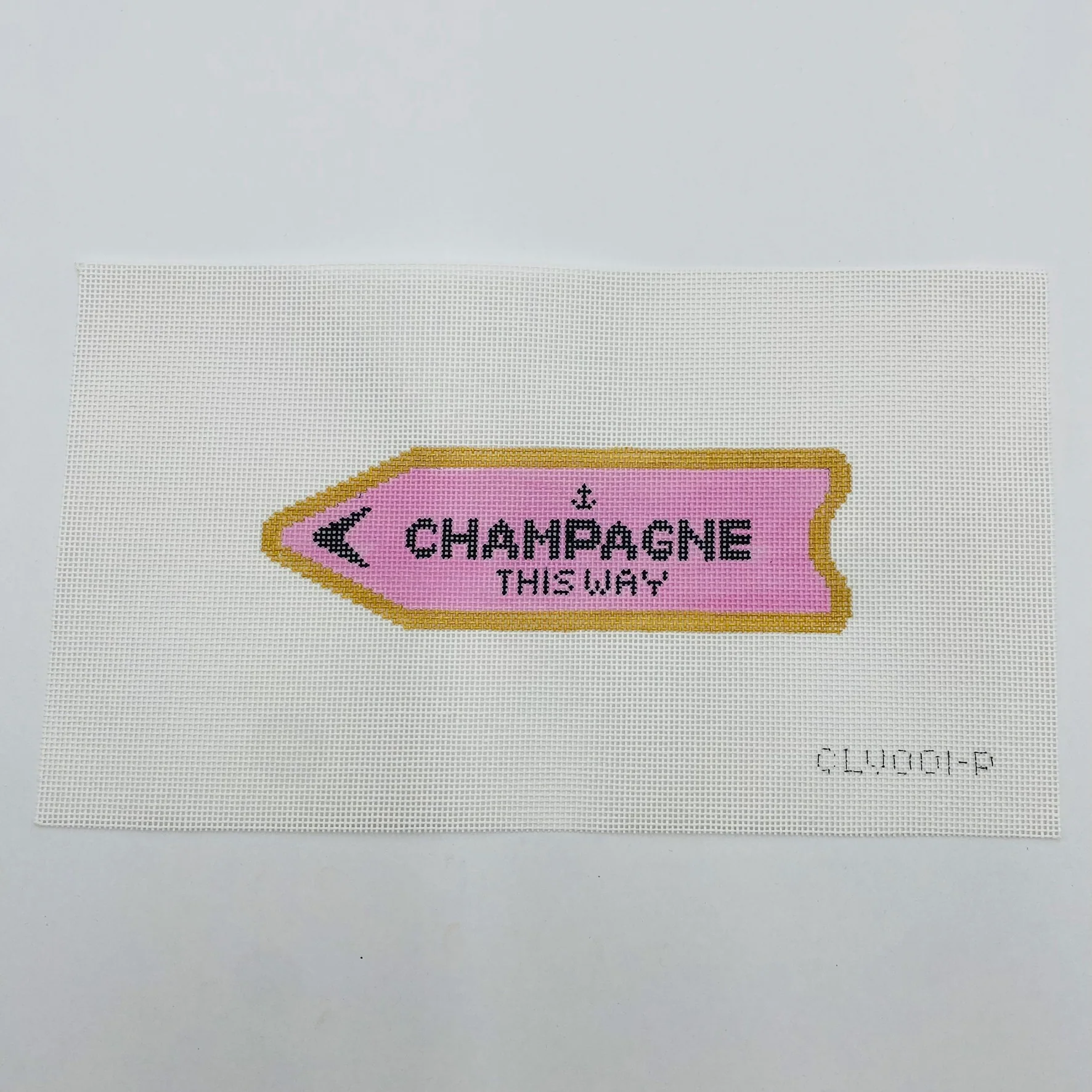 Champagne This Way Pink Canvas
