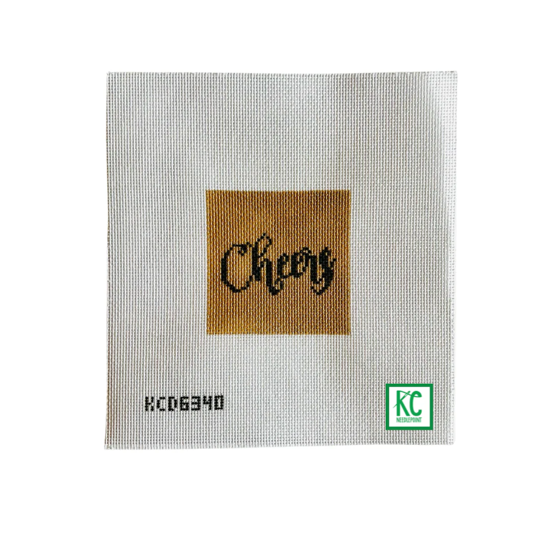 Cheers Flask Square Canvas