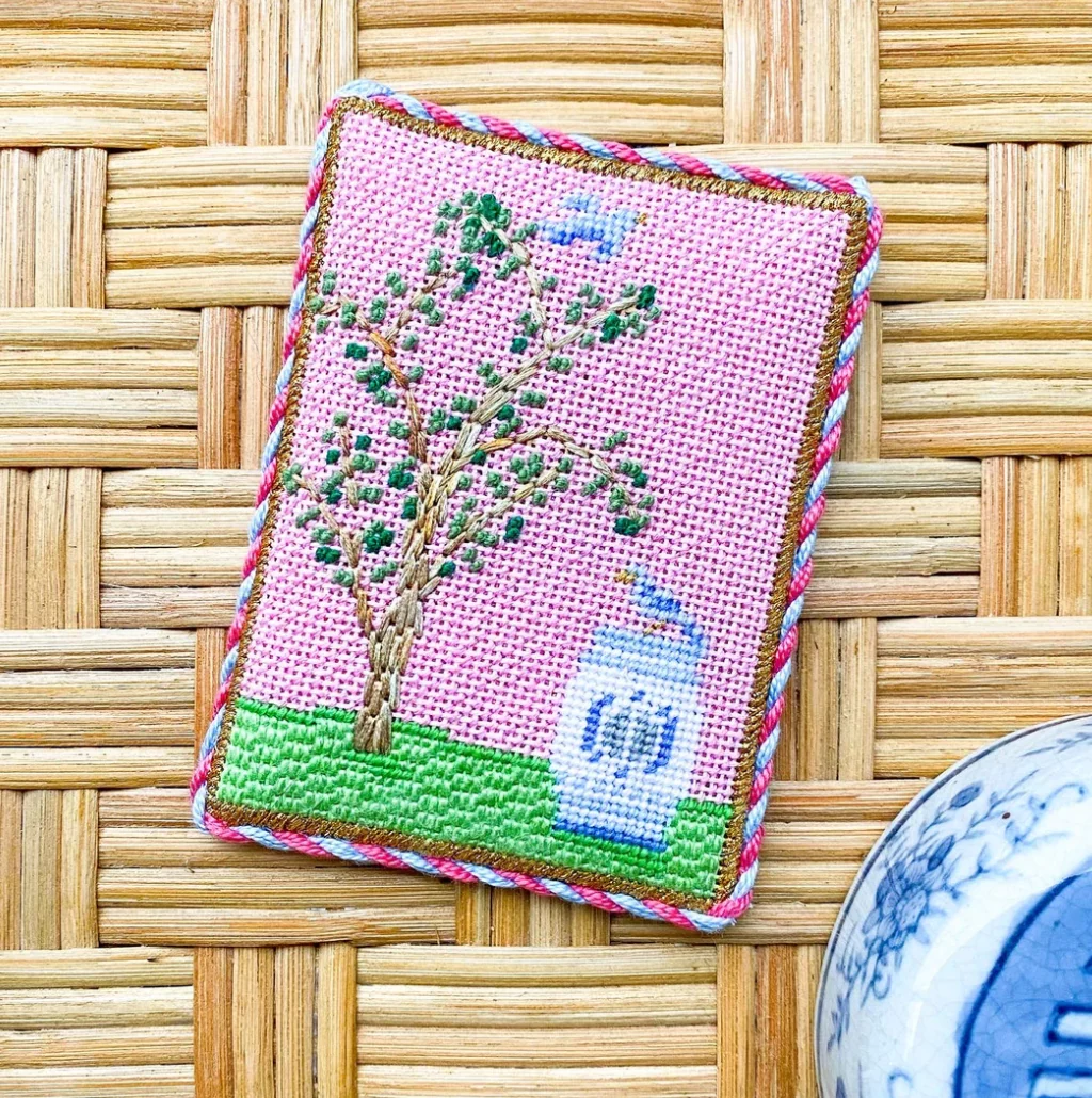 Chinoiserie Silkscreen Canvas - Image 3