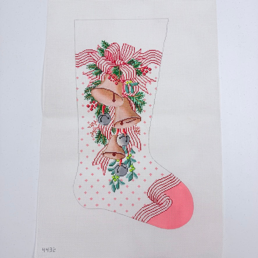 Christmas Bells Stocking Canvas