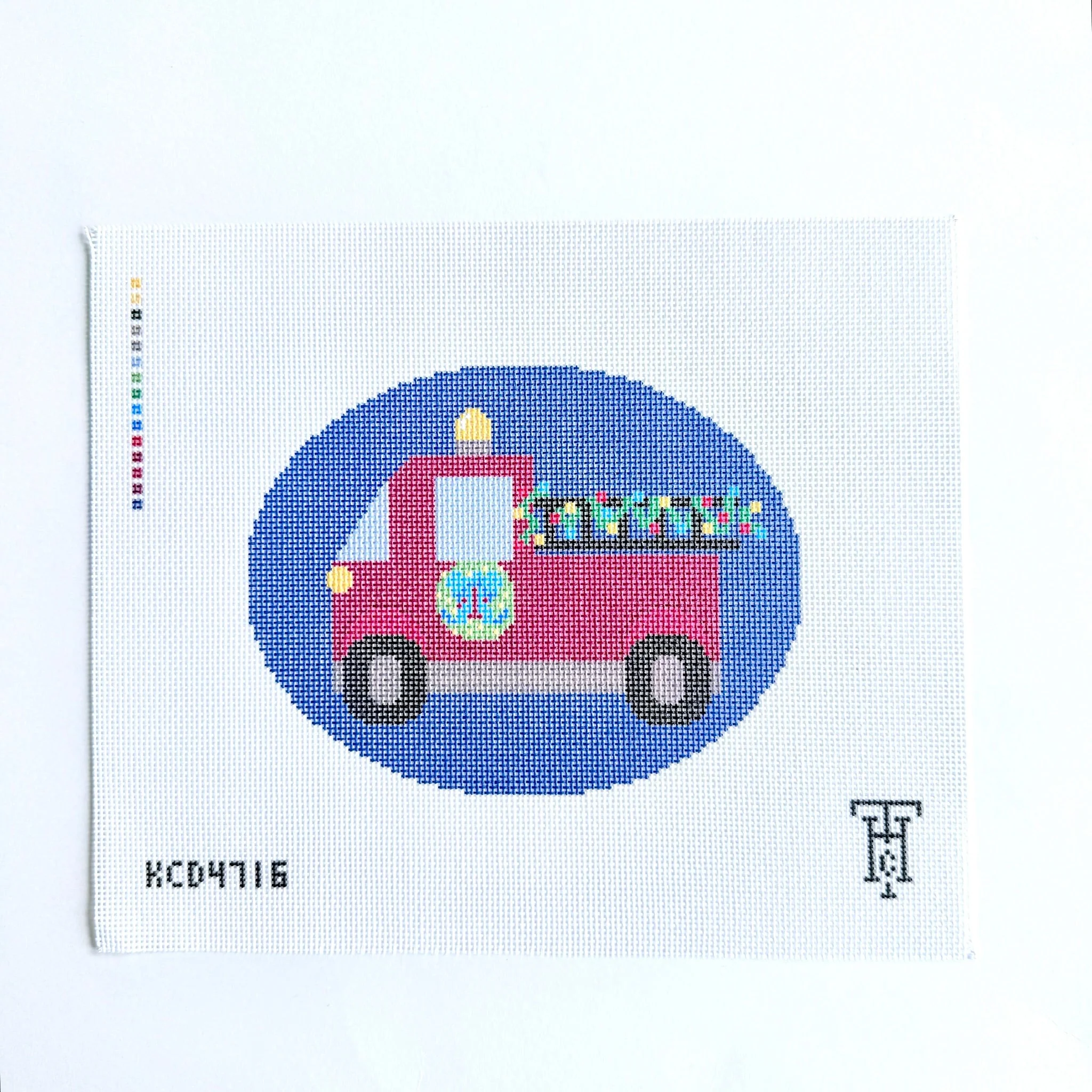 Christmas Firetruck Canvas