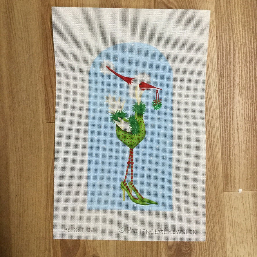 Christmas Goose in Heels Canvas