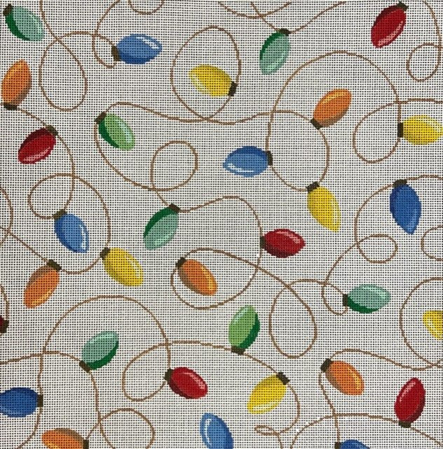 Christmas Lights Needlepoint Canvas