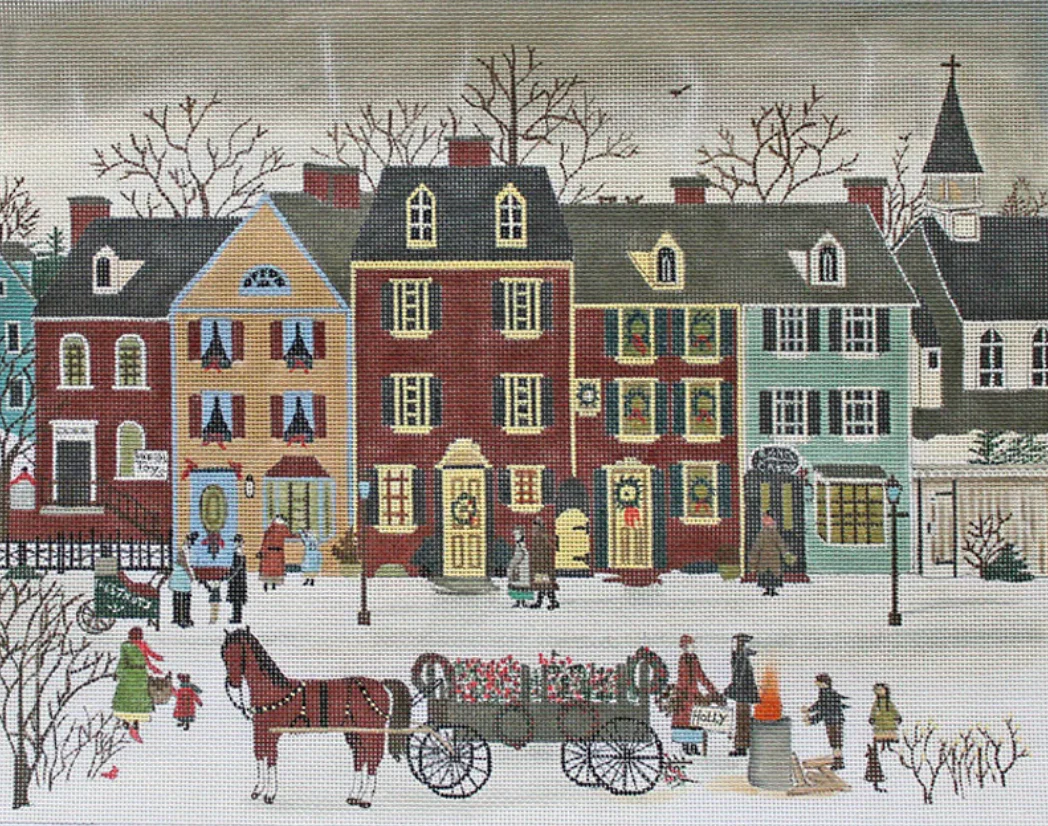 Christmas on Beemis Street Canvas