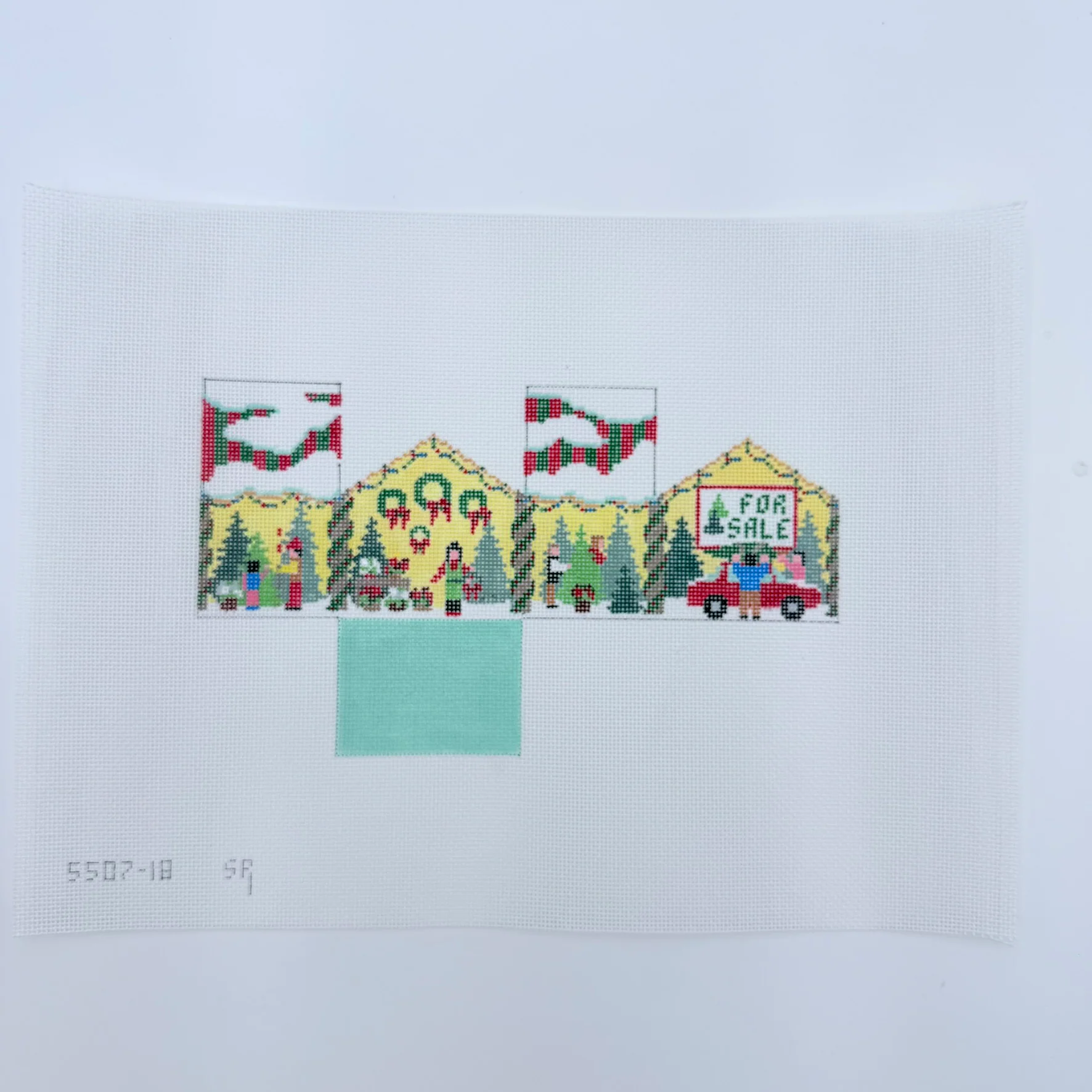 Christmas Tree Lot Mini House Canvas