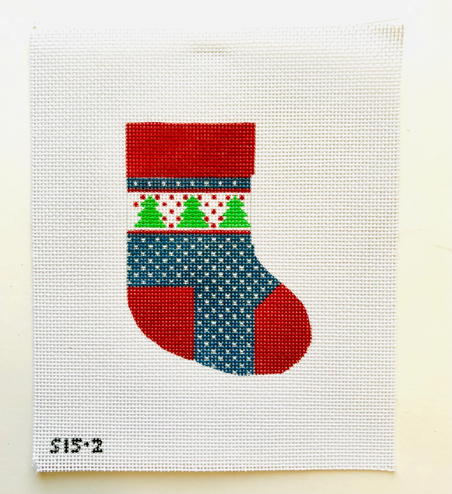 Christmas Trees Mini Sock Canvas