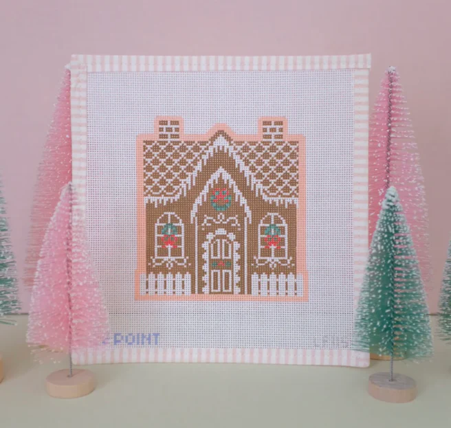 Christmas Village Gingerbread House Canvas