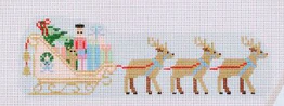 Christmas Village Sleigh Canvas