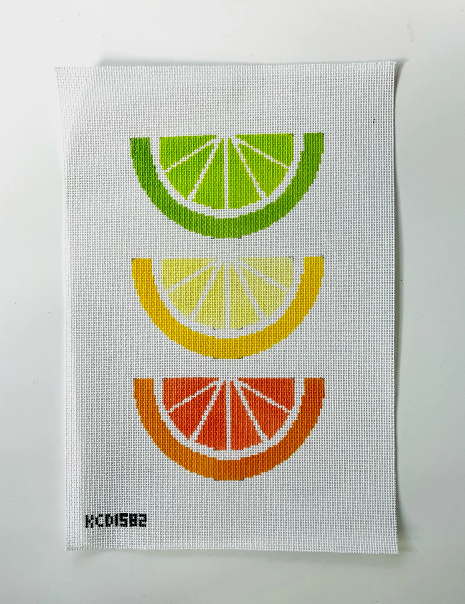 Citrus Bunting Trio Canvas