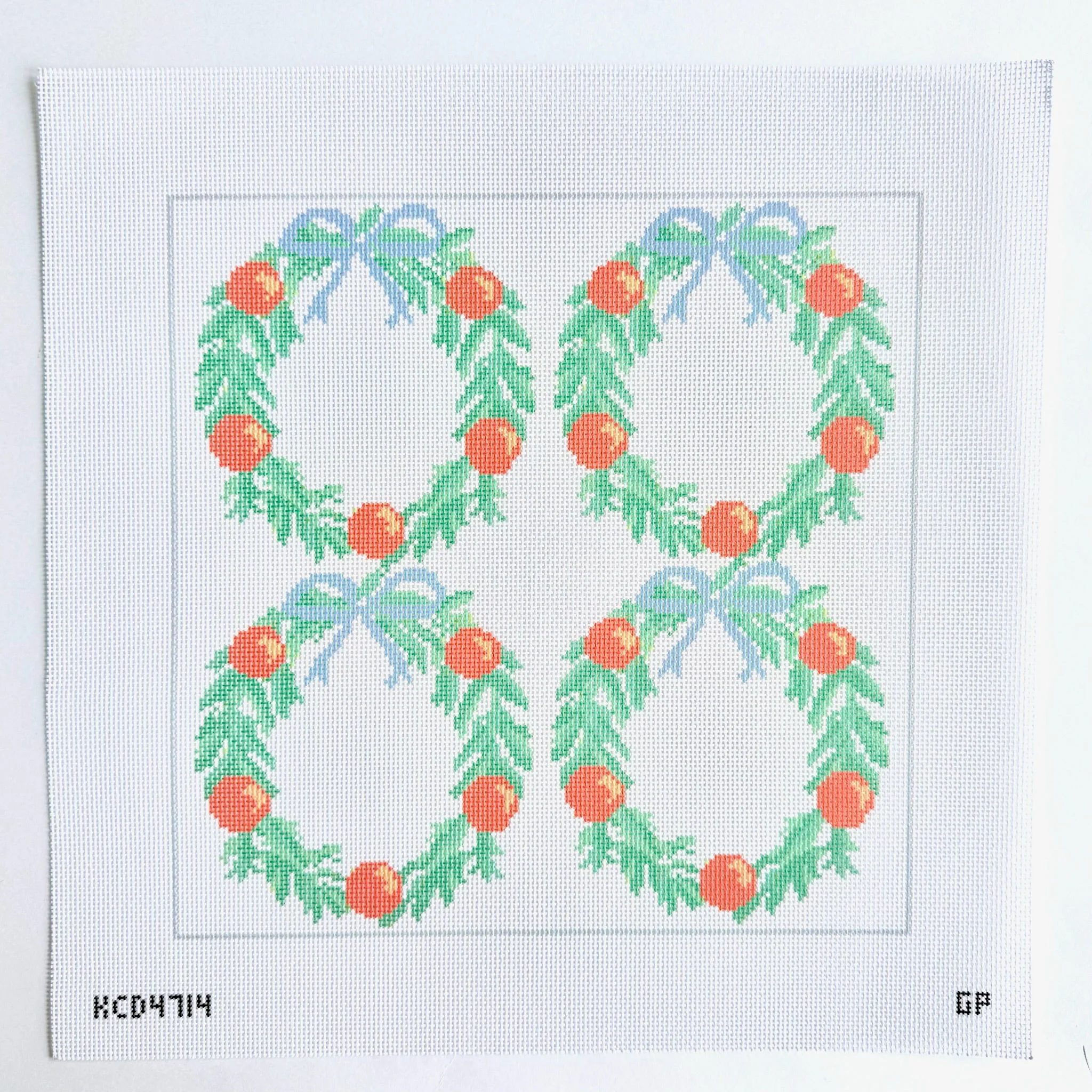 Citrus Wreath Pillow Canvas