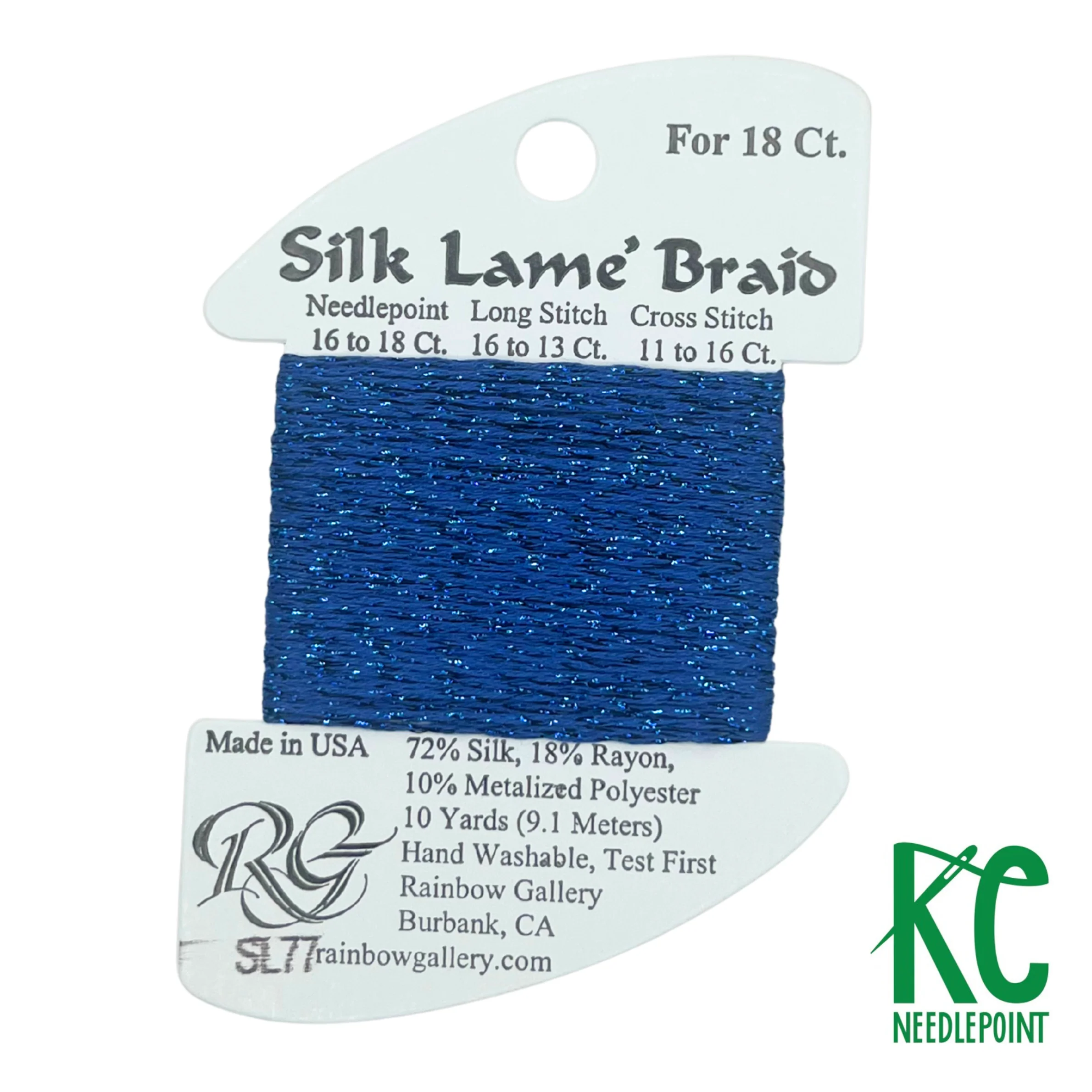 Silk Lamé Braid SL77 Royal Blue