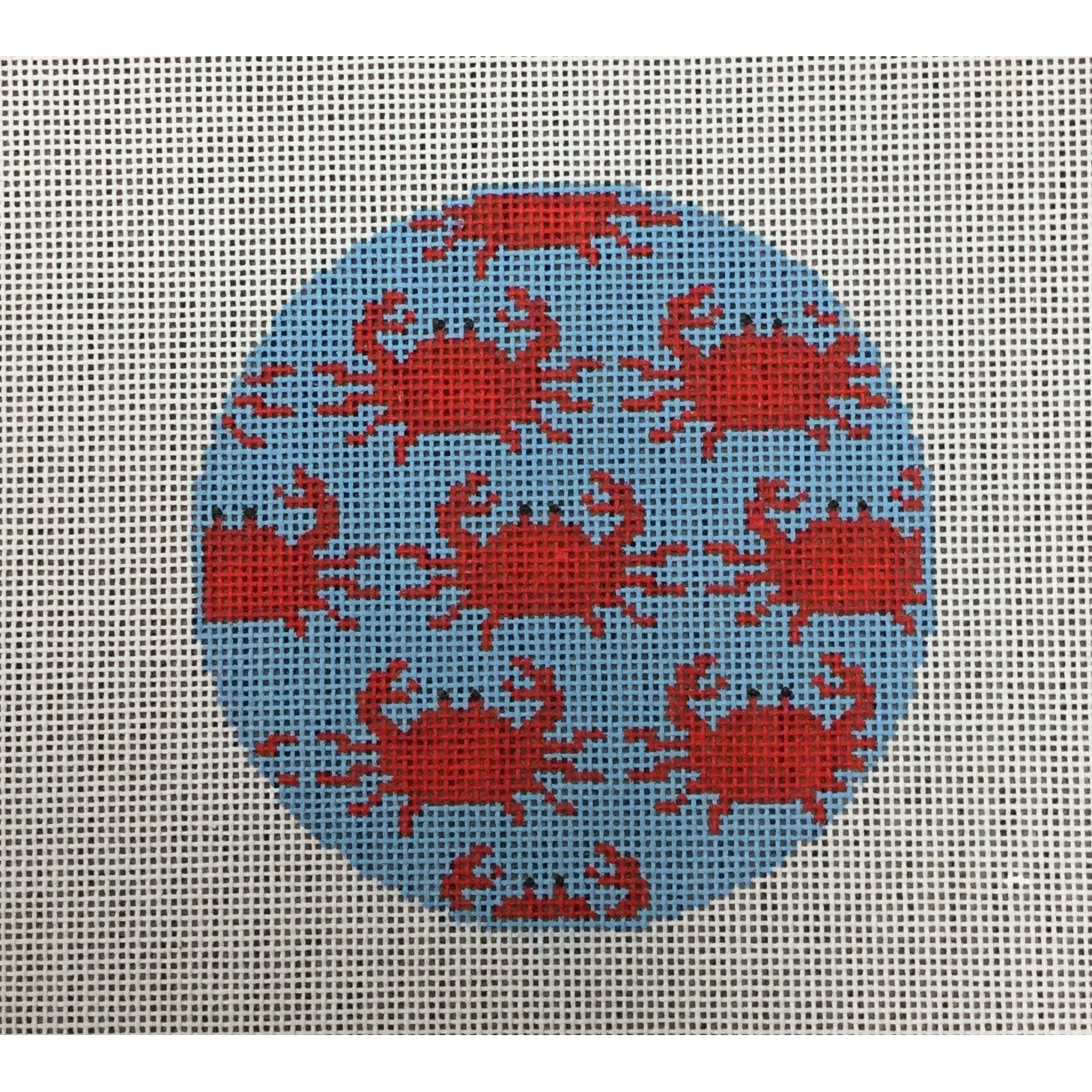 Crab Round Canvas