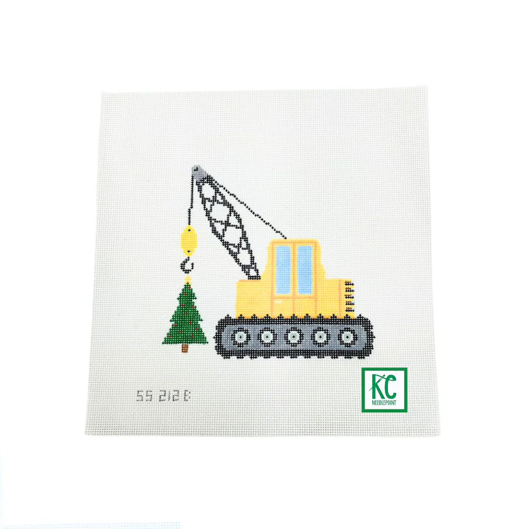 Crane Truck with Tree Canvas